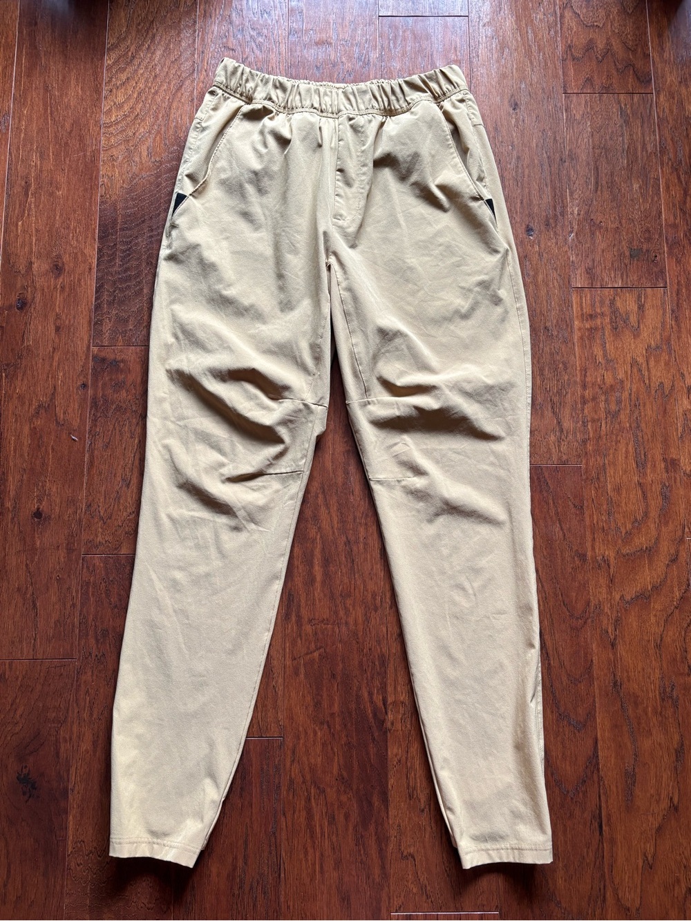 adidas AEROREADY Beige Khaki Tapered Jogger Pants | Men’s S